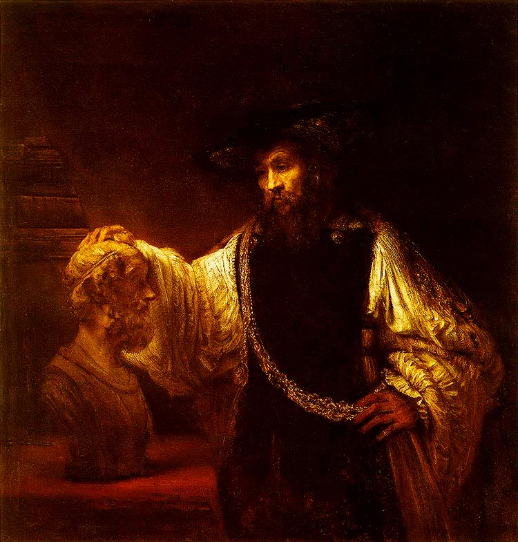 Photo:  Rembrandt van Rijn,Aristotle Before the Bust of Homer, 1653